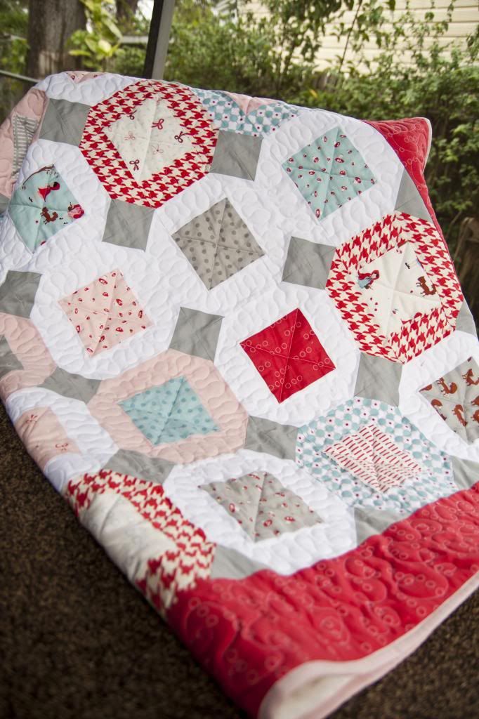 FREE PATTERN: Jumping Jacks jelly roll quilt pattern by Lella Boutique. Fabric is A Walk in the Wood by Aneela Hoey for Moda.