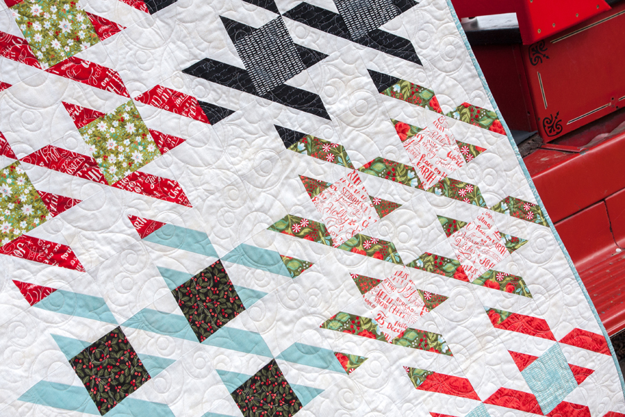 Checkmate fat quarter quilt by Lella Boutique. Fabric is Juniper Berry by BasicGrey for Moda Fabrics.