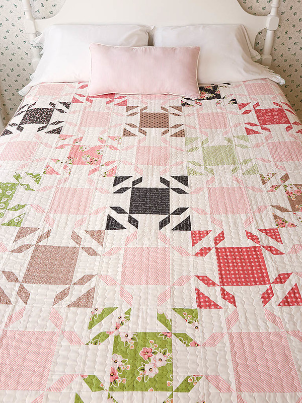 Bedazzled quilt pattern by Vanessa Goertzen of Lella Boutique. Fabric is Olive's Flower Market.