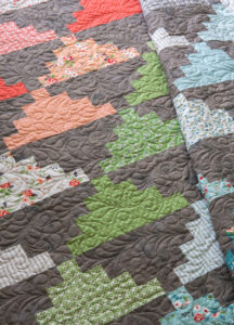 Summit quilt pattern by Lella Boutique. Make it with a Jelly Roll. Fabric is Nest by Lella Boutique for Moda.