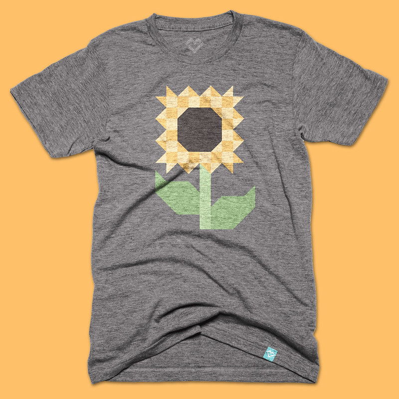 Scrappy Sunflowers tee collab with Lella Boutique + Maker Valley