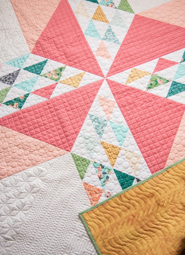 Sugar Cookie charm pack quilt by Lella Boutique. Fabric is Sugar Pie by Lella Boutique for Moda Fabrics.