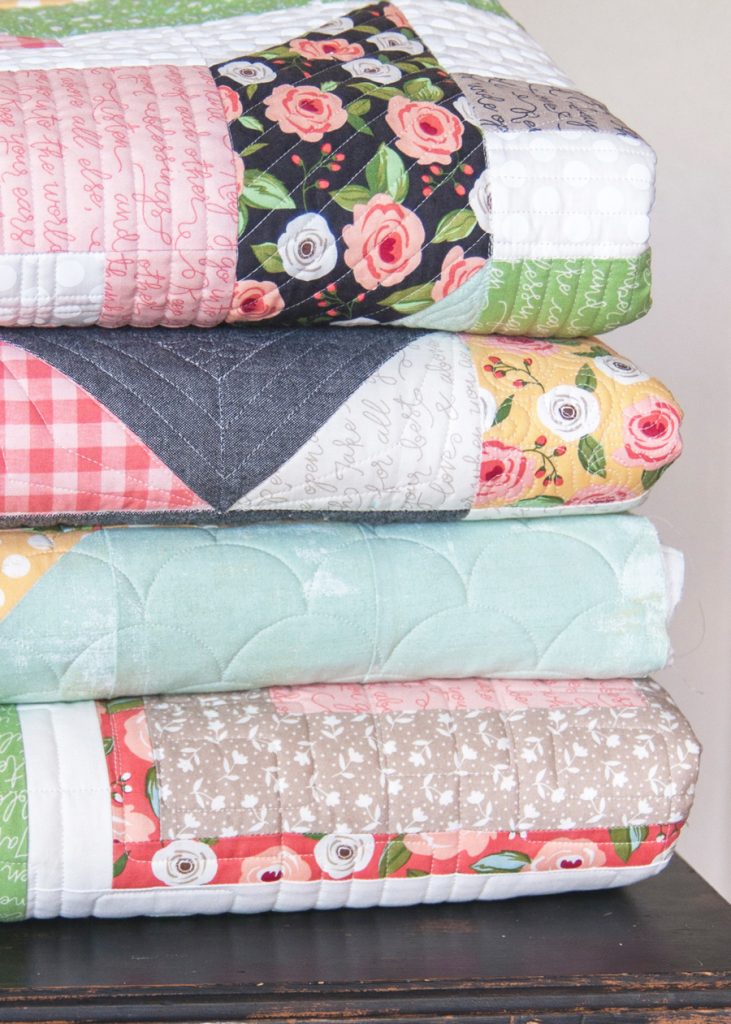 Quilts made in Farmer's Daughter fabric by Lella Boutique for Moda Fabrics.