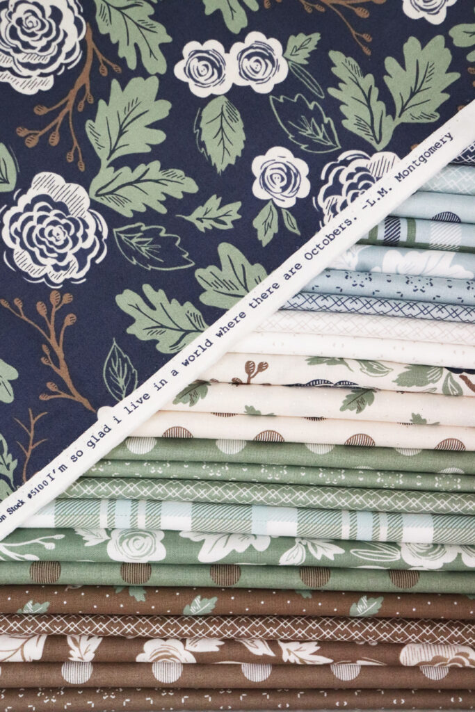 Olive's Flower Market fabric by Lella Boutique for Moda Fabrics.