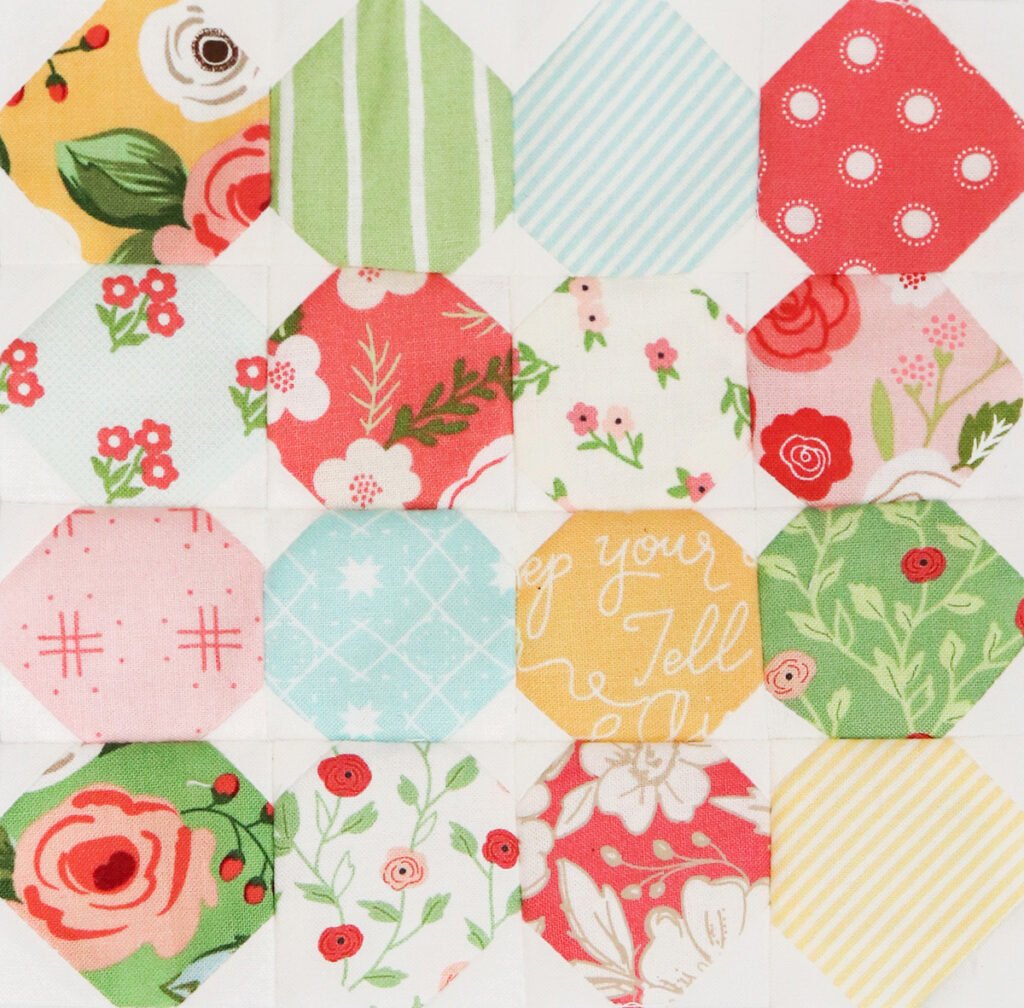 Moda Blockheads 3 free block of the week. Block 23 is Lucky Penny by Lella Boutique for Moda Fabrics.