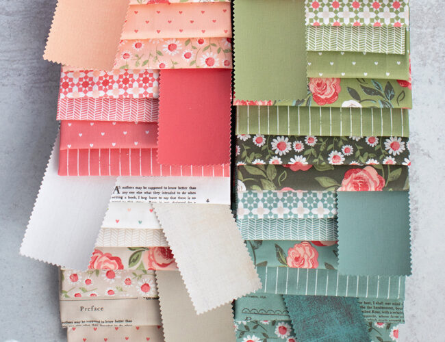 Matching solids for Love Note fabric by Lella Boutique for Moda Fabrics.