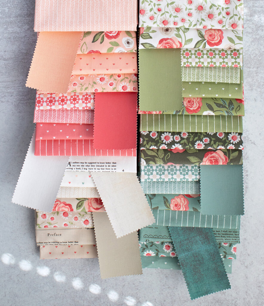 Matching solids for Love Note fabric by Lella Boutique for Moda Fabrics.
