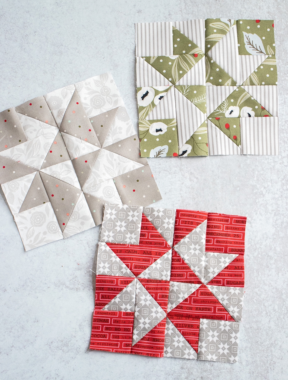Sewcialites Block 22 is Blessed by Lella Boutique. Fabric is Christmas Morning by Lella Boutique for Moda Fabrics.