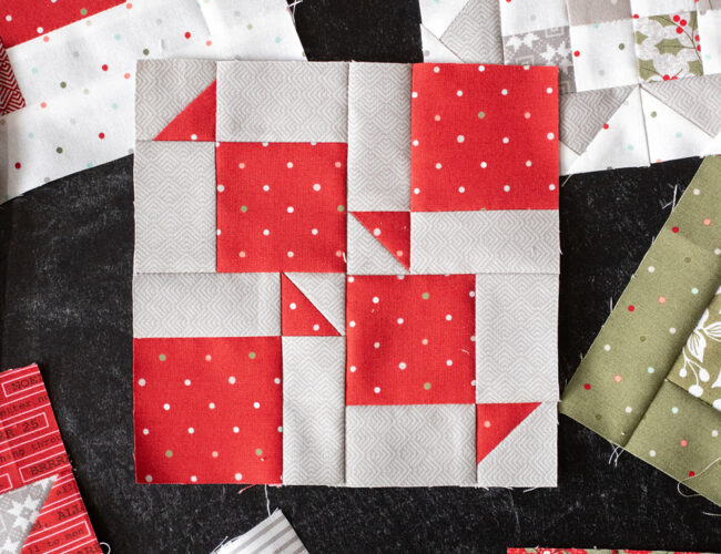 Sewcialites Quilt Along: Free Quilting Block of the Week (Block 28) featured by top US quilting blogger, Lella Boutique