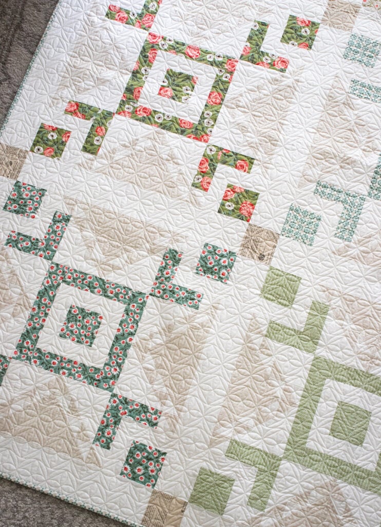 Haven fat quarter quilt by Vanessa Goertzen of Lella Boutique. Fabric is Love Note by Lella Boutique for Moda Fabrics.