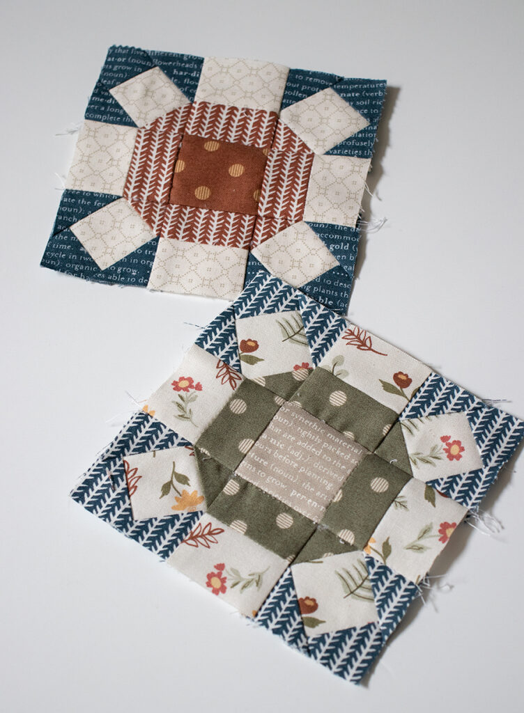 Moda Blockheads 4: free block of the week. Block 1 is "Square Wheel" by Lynne Hagmeier of Kansas Troubles. Fabric is Flower Pot by Lella Boutique for Moda Fabrics