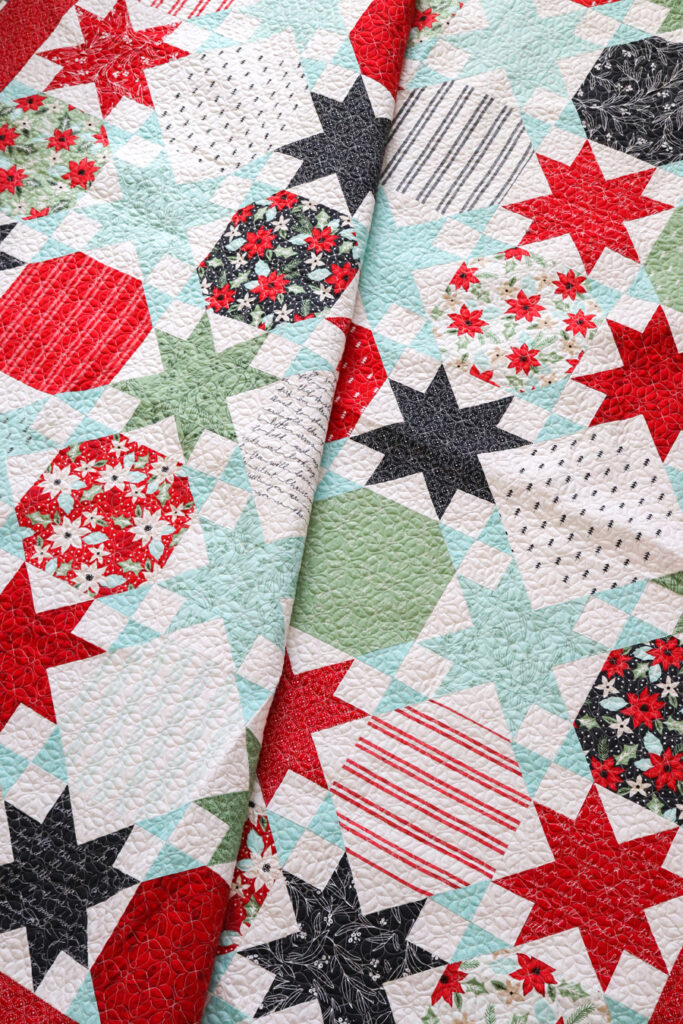 Starstruck layer cake quilt in Little Tree fabric by Lella Boutique for Moda Fabrics.