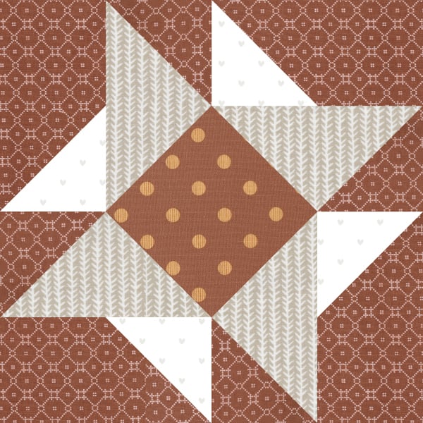 Moda blockheads 4 free block of the week. Bonus Block 5 is "Wheat Field" by Moda Fabrics. Fabric is Flower Pot by Lella Boutique for Moda Fabrics.