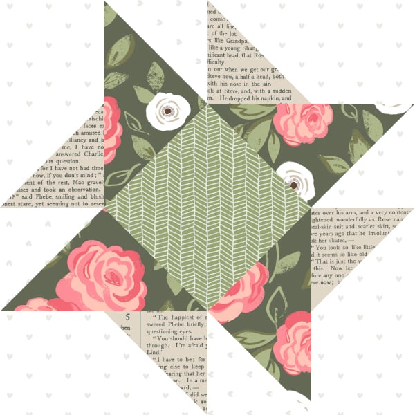 Moda blockheads 4 free block of the week. Bonus Block 5 is "Wheat Field" by Moda Fabrics. Fabric is Love Note by Lella Boutique for Moda Fabrics.