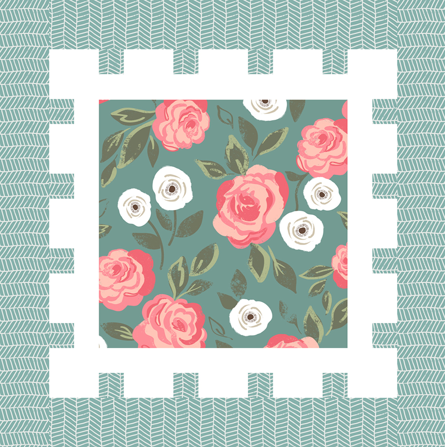 Moda Blockheads 4 free block of the week. Block 26 is "Postage Stamp" by Corey Yoder of Coriander Quilts. Fabric is Love Note by Lella Boutique for Moda Fabrics.