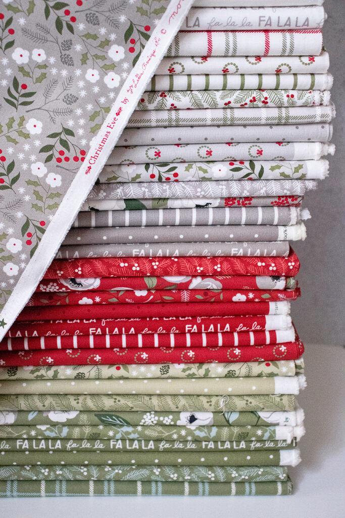 Christmas Eve fabric by Lella Boutique for Moda Fabrics arriving May 2023. Sister collection to Christmas Morning (out of print).