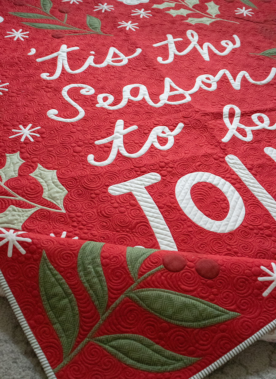 'Tis the Season Christmas quilt panel by Lella Boutique. Shipping May 2023 with the Christmas Eve fabric collection by Lella Boutique for Moda Fabrics.