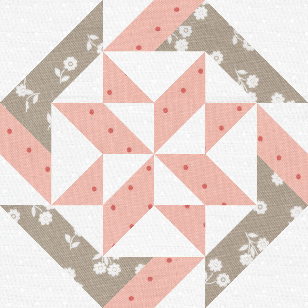 Sewcialites 2 free block of the week. Block 13 is "Innovate" by Doug Leko of Antler Quilt Designs. Fabric is Country Rose by Lella Boutique for Moda. Download the free block pattern here.