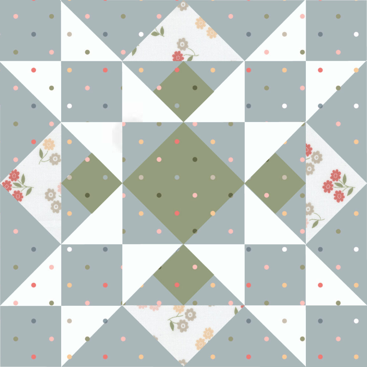 Sewcialites 2 free block of the week. Block 16 is "Christmas Star" by Corey Yoder. Fabric is Country Rose by Lella Boutique for Moda Fabrics. Download the free block pattern now.