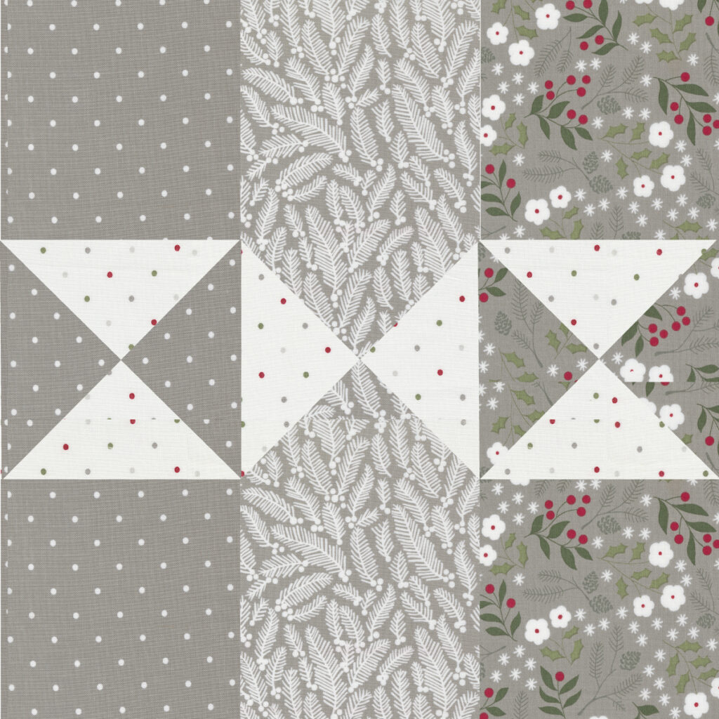 Sewcialites 2 Block 17 "Simplicity" by Vanessa Goertzen of Lella Boutique. Fabric is Christmas Eve by Lella Boutique for Moda Fabrics. Download the free pattern here.