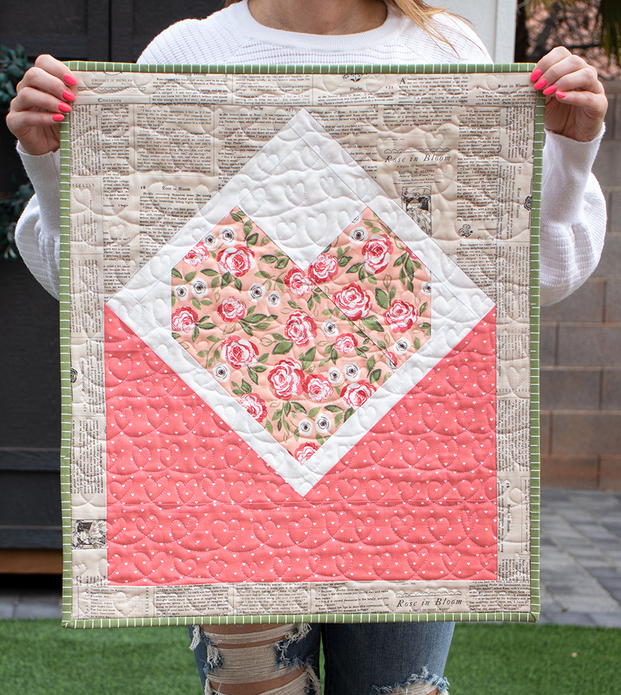 FREE Love Note Mini Quilt Pattern by FQS - Lella Boutique