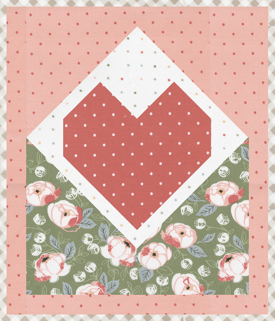 FREE Love Note mini quilt from Fat Quarter Shop. Download the free PDF here!
