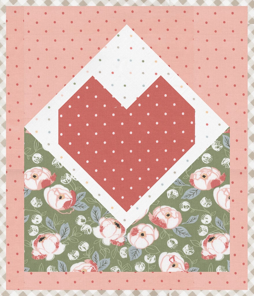 FREE Love Note mini quilt from Fat Quarter Shop. Download the free PDF here!