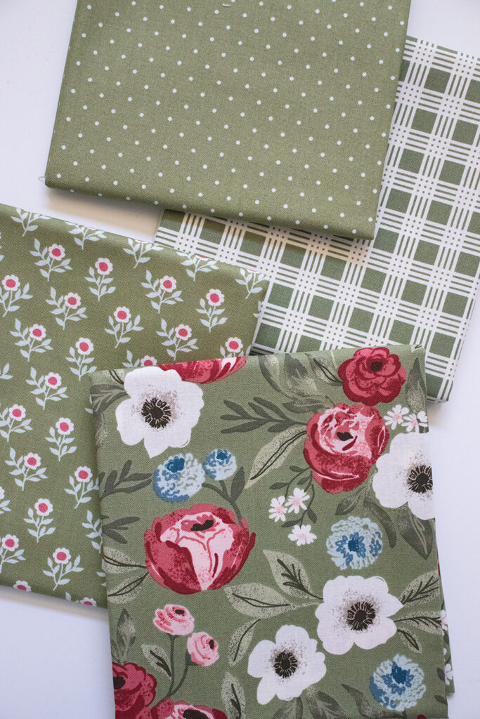 The fern prints of Lovestruck fabric by Lella Boutique for Moda Fabrics. November 2023 delivery.