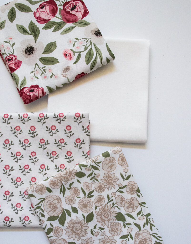The white prints of Lovestruck fabric by Lella Boutique for Moda Fabrics. November 2023 delivery.