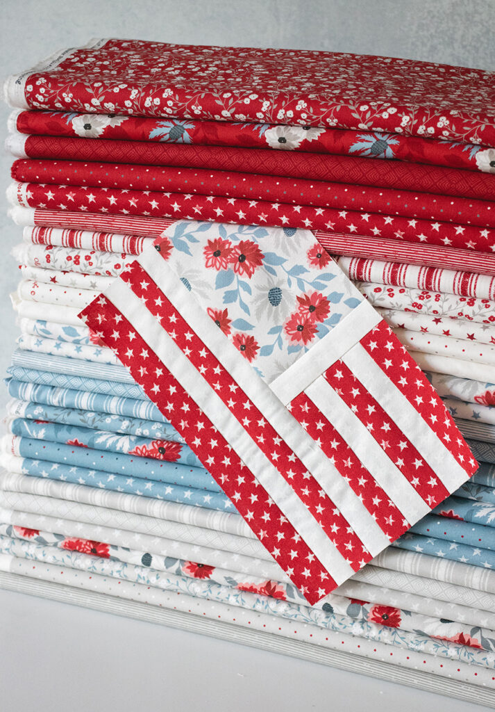 Old Glory fabric by Vanessa Goertzen of Lella Boutique for Moda Fabrics. Arriving to shops Feb 2024.