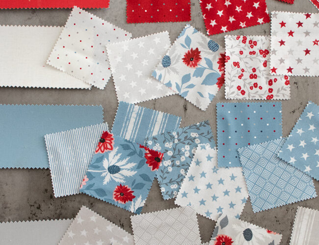 Matching Solids of Old Glory fabric by Vanessa Goertzen of Lella Boutique for Moda Fabrics (Feb 2024).
