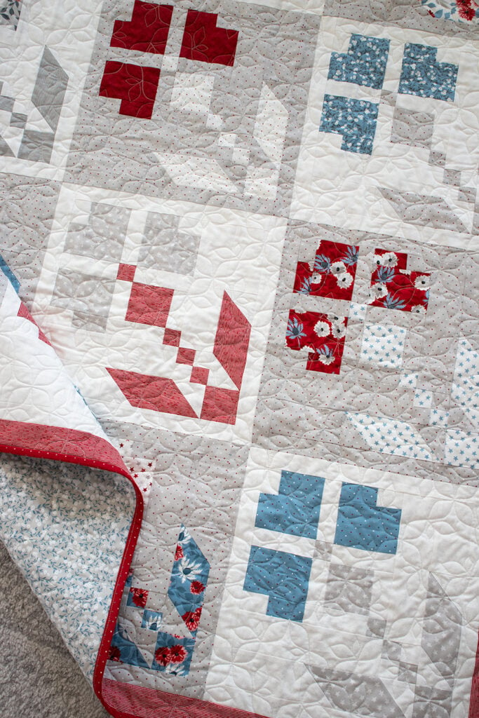 The Quilting Squares of Franklin, Patriotic Blooms Quilt