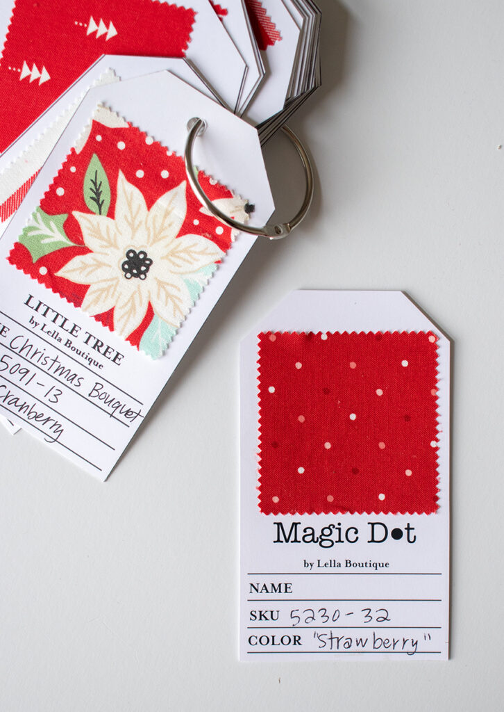 Magic Dot fabric by Lella Boutique for Moda Fabrics. SKU 5230 32 "Strawberry."