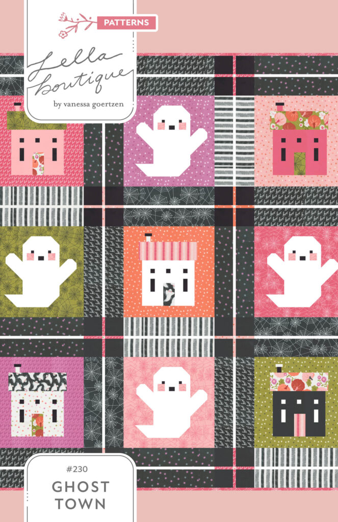 Ghost Town quilt by Lella Boutique. Fabric is Hey. Boo by Lella Boutique for Moda Fabrics. Download the PDF here!