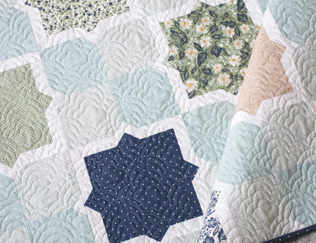 Hubba Hubba layer cake quilt in True Love fabric by Lella Boutique for Moda Fabrics. Download the PDF here!