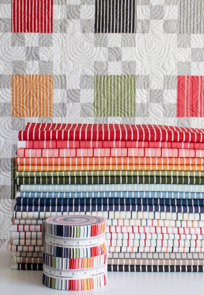 Magic Stripe by Lella Boutique for Moda Fabrics (Feb 2027). If you love Magic Dot, you will love this stripe basic!