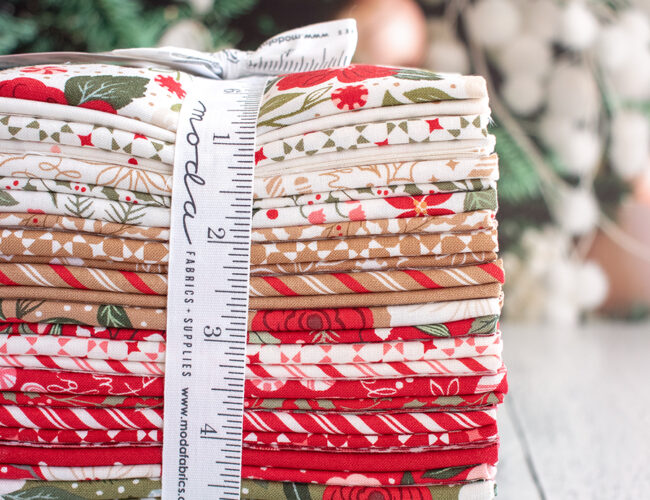 Peppermint Cocoa fabric by Vanessa Goertzen of Lella Boutique for Moda Fabrics. Arriving to shops May 2027